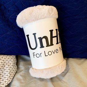 UNHIDE Lil Marsh Faux Fur Blanket 50x60 in Beige